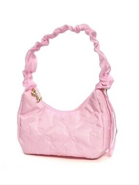 NWT Limited LoveShackFancy x Target Yoobi Quilted Shoulder Bag Sterling Dusk HTF